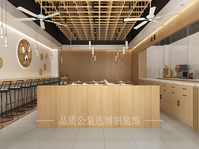 简约风格饺子店装修设计效果图